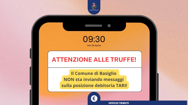TARI: segnalati messaggi fraudolenti � invito alla massima attenzione
