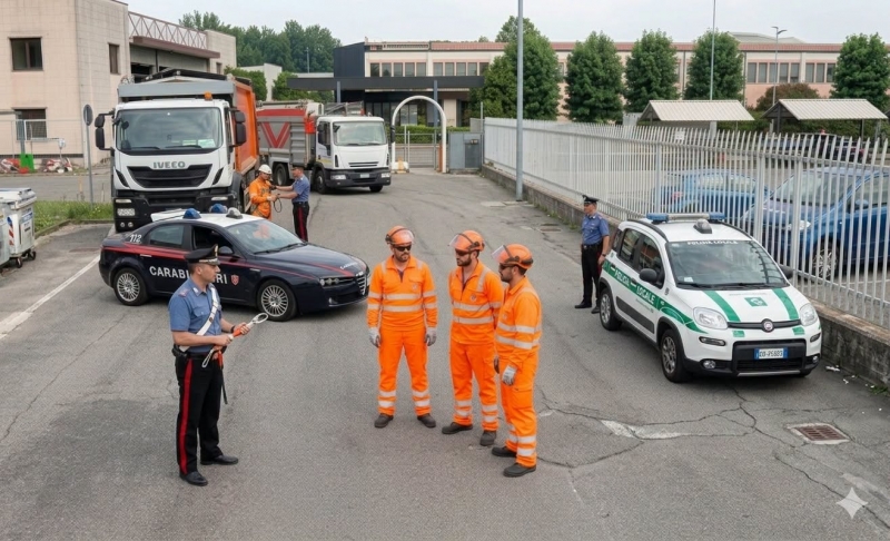 Incidente sul lavoro a Binasco