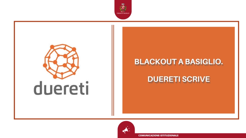 Blackout a Basiglio. Duereti scrive
