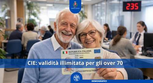 Carta d\'identit� elettronica: validit� illimitata per gli over 70