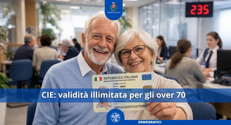 Carta d\'identit� elettronica: validit� illimitata per gli over 70