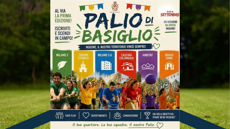Al via il primo Palio di Basiglio: iscrizioni aperte