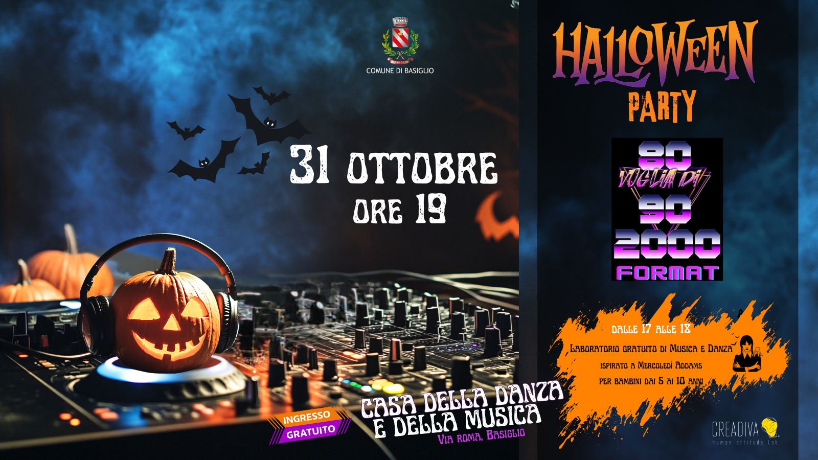 Halloween Party alla Casa della Danza e della Musica