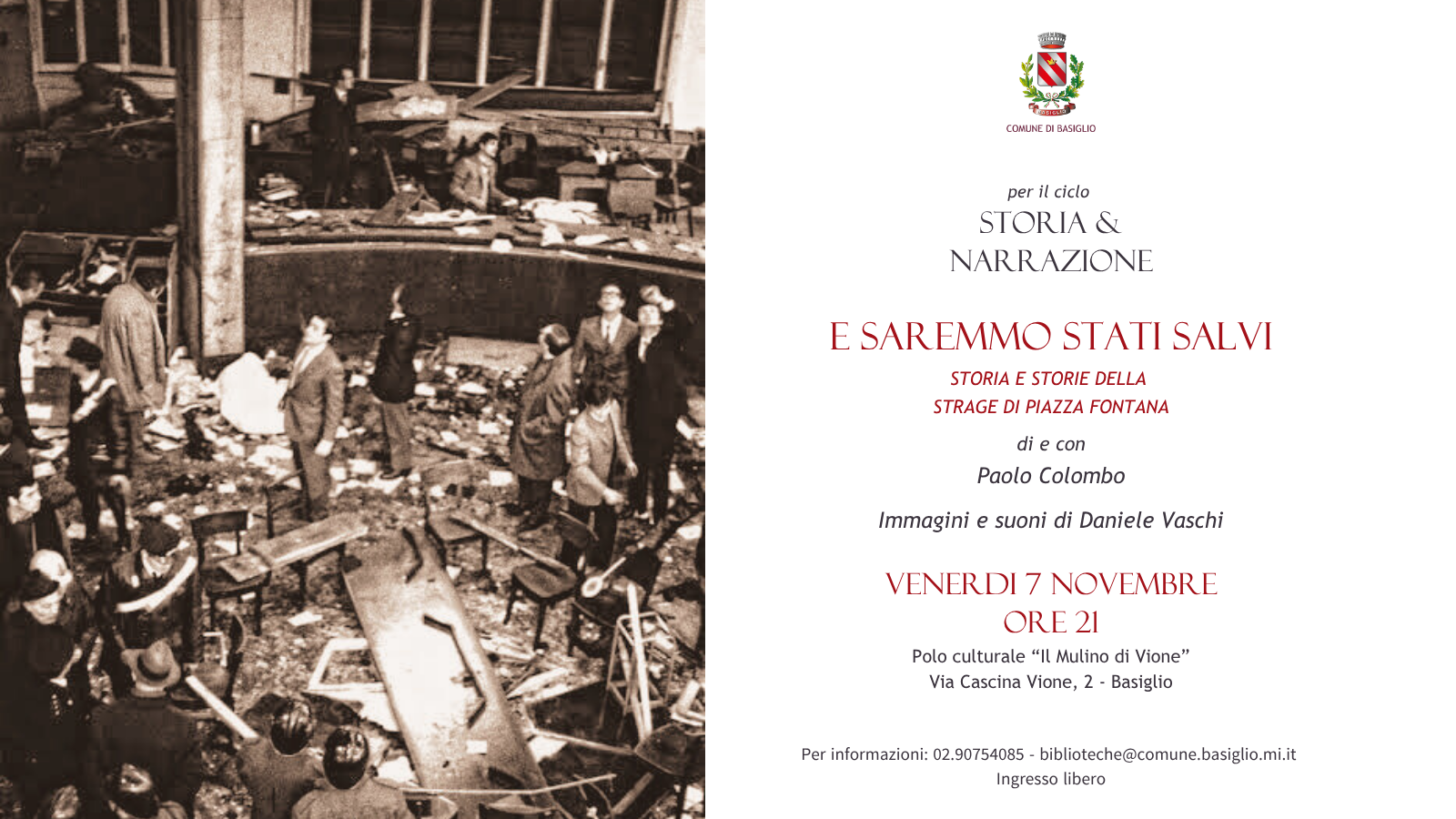 Storia e Narrazione: E saremmo stati salvi