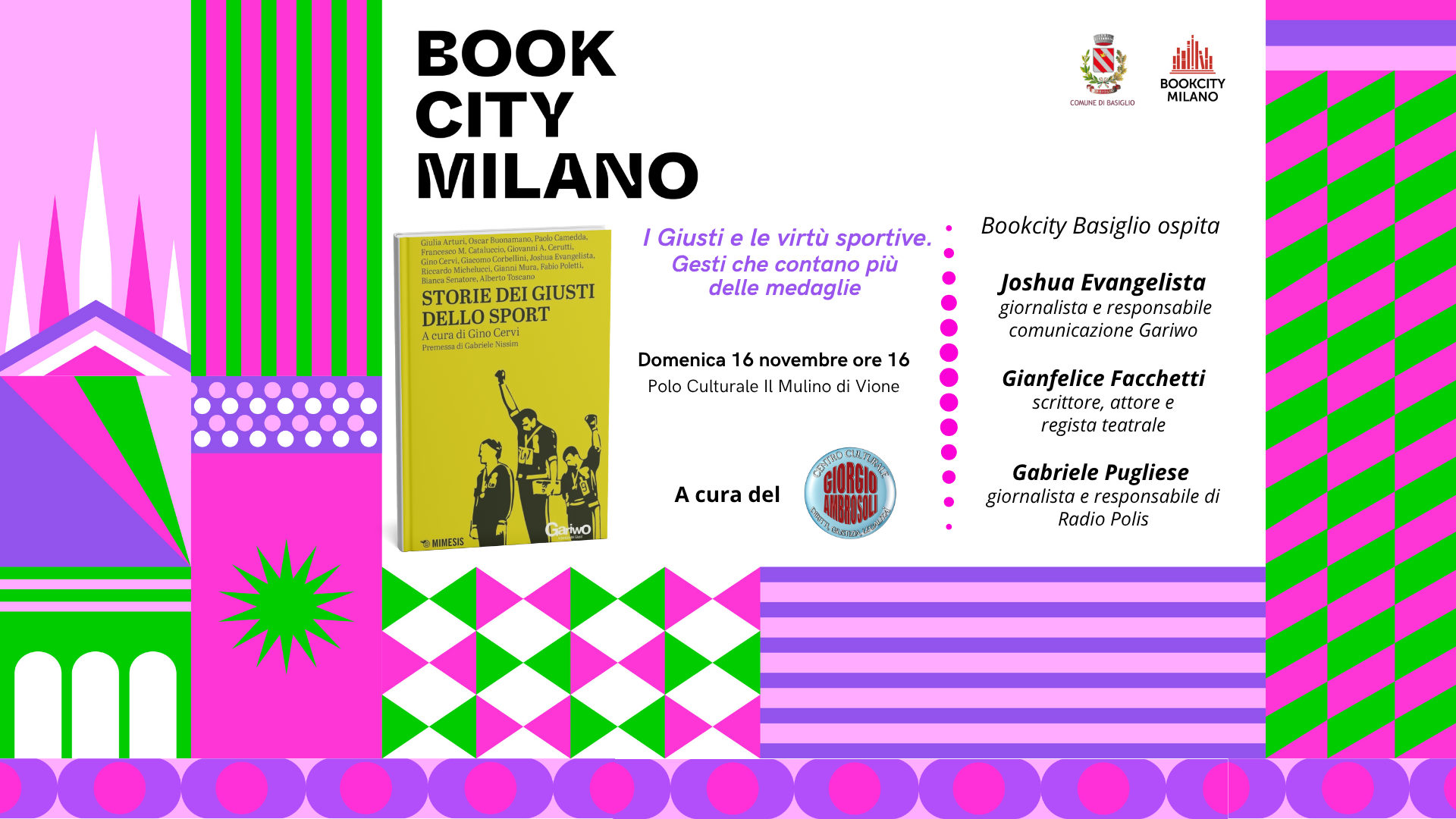 Bookcity Basiglio 2025 - Storie dei giusti dello sport.